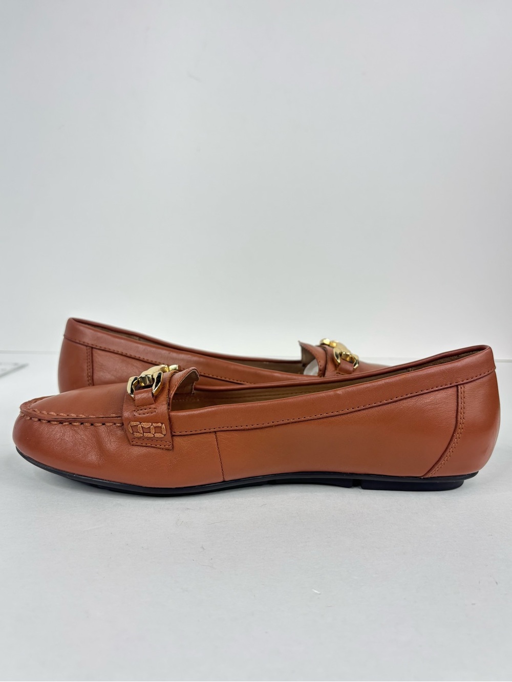 Vionic Kenya Cognac Brown
Leather Horsebit Loafers
Comfort Driving Flats 9.5 - Picture 2 of 9